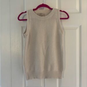 LOFT Sleeveless Ivory Sweater